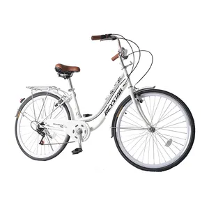 城市自行车便宜26英寸荷兰经典复古女士自行车2021
