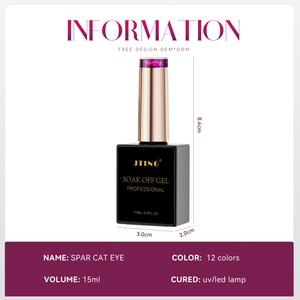 Collection de vernis gel effet œil de chat diamanté JTING, 12 couleurs, aimanté, haute qualité, réfléchissant, en promotion - Product Image 2