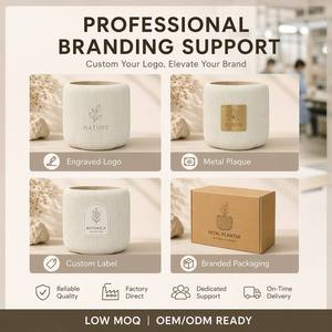 <span class=keywords><strong>Vaso</strong></span> per <span class=keywords><strong>Fiori</strong></span> Moderno <span class=keywords><strong>in</strong></span> Argilla Fibrosa a Forma di Petalo, Stile Crema, Leggero con Bordo Ondulato, Modello JiMu 0269B per Interni ed Esterni, Giardino e Casa - Product Image 6
