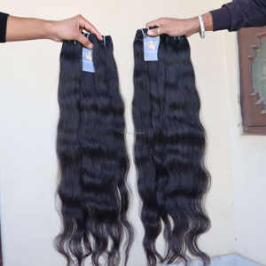 ส่วนต่อผมหยักศกแบบตรงหยิกสไตล์บราซิลเลียน,ผมมนุษย์ดิบต่อแบบเกลี้ยงเกลา - Product Image 5