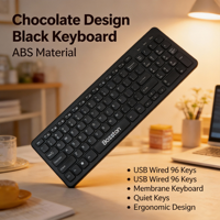 Clavier K520 fin, touches style chocolat, 96 touches, connexion filaire USB, prix de gros du fabricant