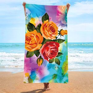 Toalla de Playa con Diseño de Gato Negro Mate MB034, Tamaño Grande para Adultos, Linda Toalla de Playa con Animalitos, para Viajes, Camping, Baño, Manta de Microfibra, Traje de Baño - Product Image 5