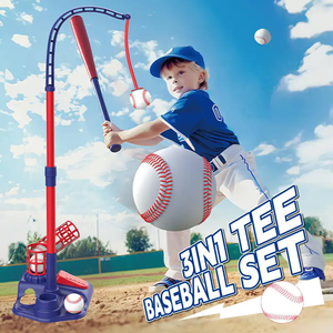 Vendita calda 3 In 1 gioco di allenamento di Baseball al coperto esterno lanciatore automatico che colpisce la palla Set di Sport giocattolo per i bambini - Product Image 4