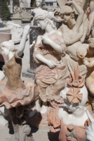 Prix usine grandeur nature sculpture marbre naturel couture couleur extérieur nu femmes nues Sexy marbre fille Sculpture pierre Statue