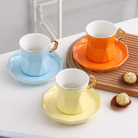 Tasses à café modernes et créatives, finition texturée unique, ensembles de tasses à café en céramique pour boutique de cadeaux, porcelaine élégante de luxe, prix de gros