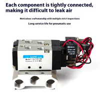 Terminal Durable 24vdc 220vac 1/8 Pouces Pneumatique Électrovanne Distributeur Collecteur 5/2 air Swith 4v110-06 pour Machine Textile