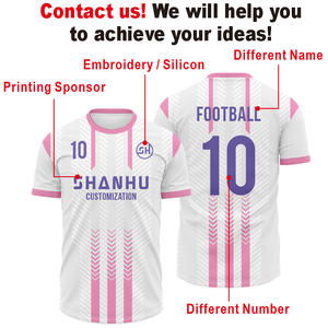 מדי כדורגל לנשים, חולצת כדורגל מבד פוליאסטר נושם, חולצת ספורט לנשים, חולצות כדורגל - Product Image 6