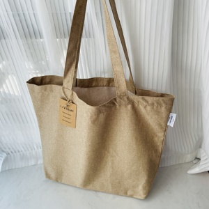 Promotion Custom Packaging Eco-Friendly Cotton Linen Handle Shopping <strong>Bag</strong> Travel Gift Tote Jute Burlap <strong>Hemp</strong> <strong>Bag</strong> - Product Image 2