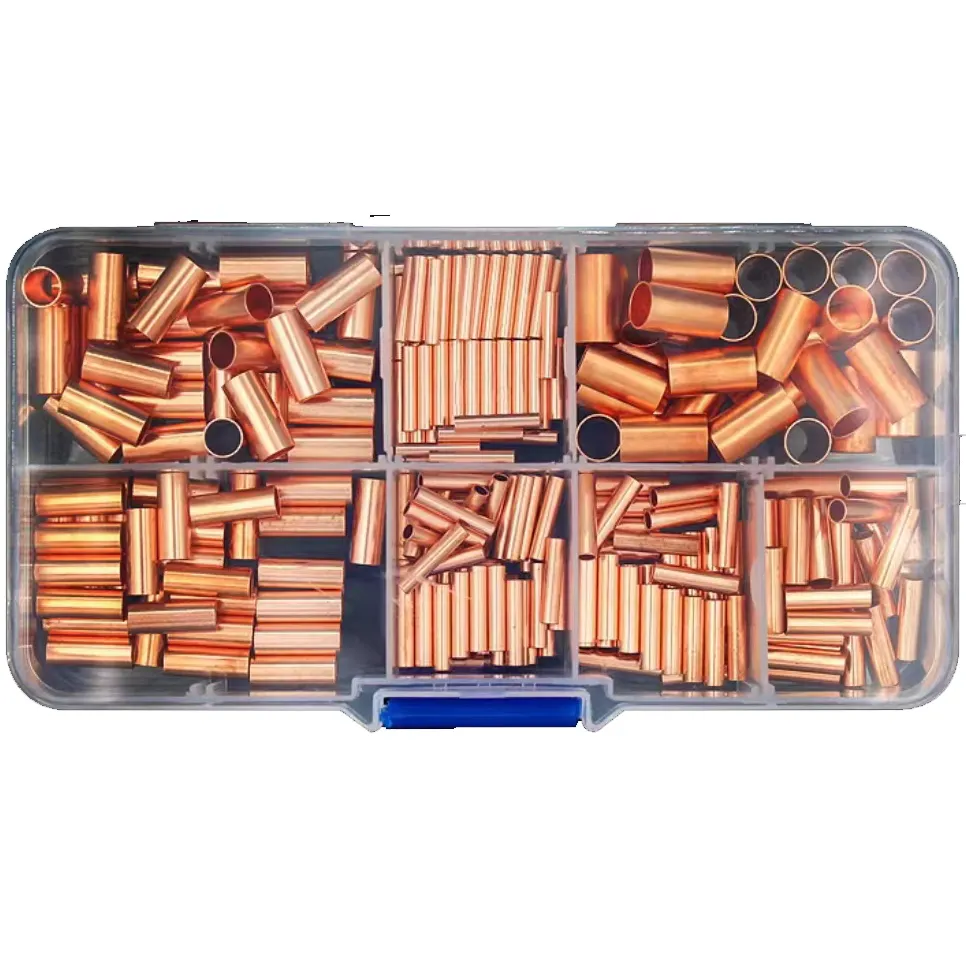 copper connection pipe wire joint small copper pipe Intermediate Joint direct connection pressure pipe cold pressing