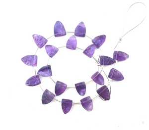 Ensemble de 19 pierres précieuses brutes d'améthyste bleue naturelle de haute qualité en forme de demi-marquise non traitée pour la fabrication de bijoux - Product Image 4
