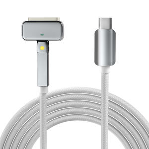 <span class=keywords><strong>Cable</strong></span> trenzado Mag 3 a 140W con cabezal giratorio de 180 grados, interfaz magnética, <span class=keywords><strong>Cable</strong></span> de 2M para <span class=keywords><strong>Mac</strong></span> <span class=keywords><strong>Book</strong></span> - Product Image 1