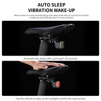 Feu arrière de vélo intelligent à détection de freinage, LED multi-expressions, synchronisation sans fil, étanche, pour VTT et vélo de route