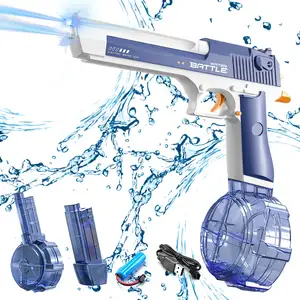 EPT Nova Pistola de água automática de plástico para crianças e adultos, pistola de água elétrica de alta pressão para brincar