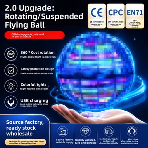 Ballon volant intelligent, boule tournante, OVNI magique flottant, <span class=keywords><strong>soucoupe</strong></span> volante lumineuse, jouet pour garçons et filles, à partir de 60 ans, fabriqué au Guangdong - Product Image 1