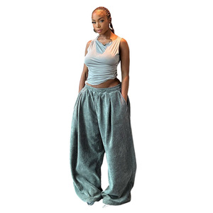 Nuovi <span class=keywords><strong>pantaloni</strong></span> Casual in <span class=keywords><strong>velluto</strong></span> <span class=keywords><strong>a</strong></span> <span class=keywords><strong>coste</strong></span> Vintage <span class=keywords><strong>a</strong></span> vita alta da <span class=keywords><strong>donna</strong></span> autunno inverno - Product Image 4