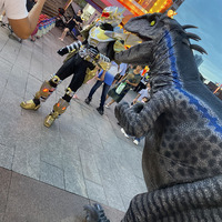 Zigong fabricant réaliste adulte robot raptor réel marche réaliste velociraptor anime dinosaure costume