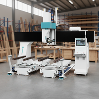 Centre d'usinage CNC 5 axes automatique LNC/OSAI pour le traitement des chaises JR-T2-32, robuste, pour le travail du bois