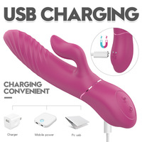USB-Aufladbarer Wasserdichter Luxus-Vibrator Weiblicher Masturbator AV-Orgasmus-Massagegerät Frauen-Sexspielzeug