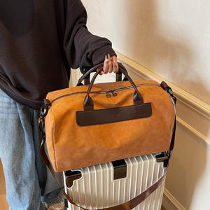 Sac de voyage rond tendance grande capacité style coréen pour la natation et la gym, sac à bandoulière, s'adapte à la poignée de bagage - Vente en gros usine - Product Image 3