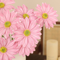 Fleurs artificielles réalistes en gros : Marguerites et Camomilles d'été, Bouquet de marguerites en fausse soie ultra-réalistes pour la décoration intérieure en vrac