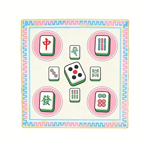 <span class=keywords><strong>Tapis</strong></span> de bureau durable et populaire de Malaisie Mah Jongg pour cartes à jouer, <span class=keywords><strong>tapis</strong></span> de table de <span class=keywords><strong>poker</strong></span>, <span class=keywords><strong>tapis</strong></span> de mahjong en néoprène antidérapant et muet - Product Image 1