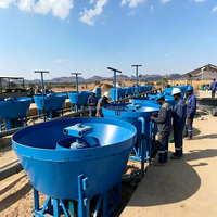 Équipement de traitement de l'or : Moulin à bacs à or 1200 mm, Machine de broyage à bacs humides pour l'or, en vente au Mozambique