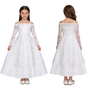 Robes de fête pour filles de 8 à 14 ans, dernières tendances, robes de demoiselles d'honneur, robes longues en dentelle pour mariages et concours de beauté - Product Image 2
