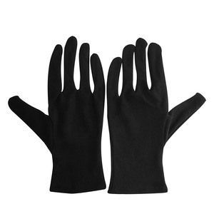 ALLESD Gants d'inspection noirs doux d'absorption de la sueur Gants de parade en coton pour cérémonie - Product Image 2