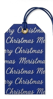 Papier d'emballage recyclable bleu royal Joyeux Noël 80 g/m² Ensemble d'emballage cadeau Sacs cadeaux Cartes de vœux Étiquettes suspendues