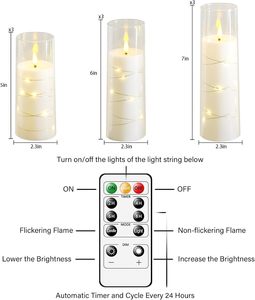 Bougie LED à piles en plastique acrylique blanc chaud, prix d'usine, pour décoration de mariage, dîner, Noël - Product Image 5