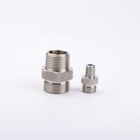 Harga Pabrik 1CT Konektor Pipa Lurus Ulir Pria Standar Inggris SS304 Berlapis Seng Adaptor Hidrolik Tekanan Tinggi
