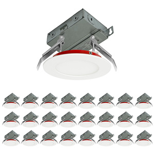 ไฟดาวน์ไลท์ LED แบบฝังขนาด 4 นิ้ว ทนไฟ 2 ชั่วโมง ได้รับมาตรฐาน ETL เลือกสีได้ 5 สี กำลังไฟ 9 วัตต์ ปรับความสว่างได้ บางเฉียบ ไม่มีฝาครอบ - Product Image 1