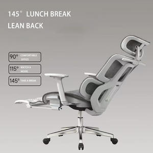 <span class=keywords><strong>Sedia</strong></span> da ufficio moderna di lusso con schienale alto e Design ergonomico confortevole poggiatesta regolabile con poggiatesta incluso - Product Image 3