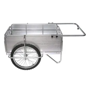 Two Wheel Aluminum Push Hand Cart, Aluminum Garden Cart, Folding Aluminum cartTC2003