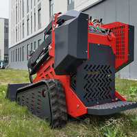 Minipala cingolata compatta 35 CV 400 kg con motore diesel CE EPA ISO, motore Kohler, spazzola, rastrello, trinciapunti, scavatrice per fossi, per uso forestale