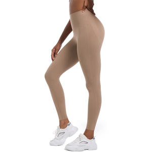 กางเกงโยคะเอวสูงไร้ตะเข็บสำหรับผู้หญิง ช่วยยกกระชับหน้าท้องและสะโพก ดีไซน์กระชับสัดส่วน กางเกงออกกำลังกาย - Product Image 4