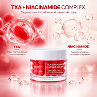 Crème Visage Premium Éclat Lumineux Unifiant Teint Anti-Taches Ternes Marque Privée OEM Tous Types de Peau en Pot Acide Tranexamique Niacinamide en Capsules