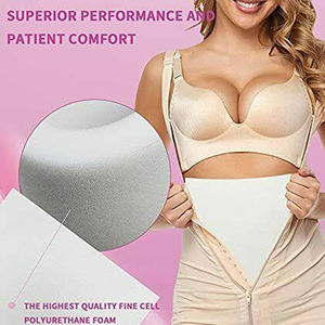 Almohadillas <span class=keywords><strong>de</strong></span> Espuma Lipo Transpirables, Ecológicas, Antibacterianas, Control Firme, Recuperación Postoperatoria, Moldeadores 3D con Bordado para Abdominoplastia 360 - Product Image 5