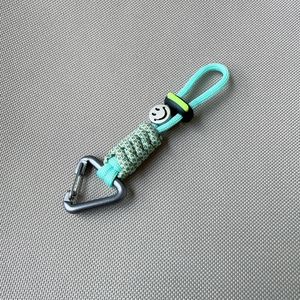 Handmade Paracord Keychain with Aluminum Alloy Clip, Colorful Braided Accessory for Car Keys and Cute Daily Bags - Product Image 6