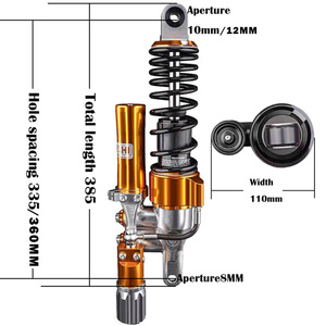 Amortiguador Trasero Nuevo de Alta Calidad RS3MAX para Scooters y Motocicletas Xiaoniu Serie N, Jinzhan 3ra/4ta Generación, Yamaha <span class=keywords><strong>Xmax</strong></span>, Nmax - Product Image 2