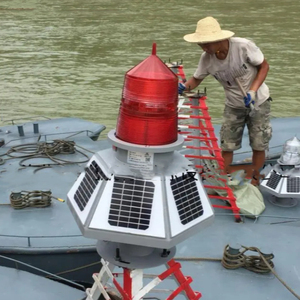 Feux d'obstruction aérienne à LED solaires, <span class=keywords><strong>balise</strong></span> de navigation, bouée, signal clignotant, lanterne marine, lampes d'avertissement - Product Image 3