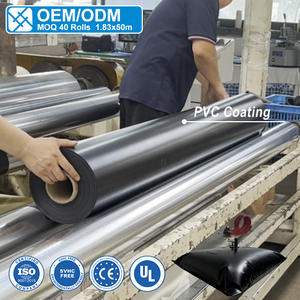 Tissu de bâche en PVC durable 900g, vente en gros, bâches en vinyle imperméables et anti-UV personnalisées, tissu de bâche en PVC laminé enduit - Product Image 1