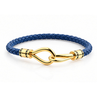 Bracelet à crochet en cuir véritable, bijoux à la mode, articles des meilleurs ventes de la chine, 1 pièce