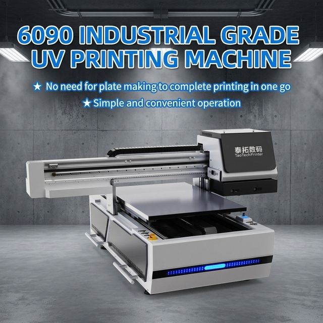 Titanjet New Custom Industrial 6090 UV DTF Flatbed Roll-to-Roll Printer 1600E1 Print Head 3 Heads Full-Automatic 1 Year Warranty