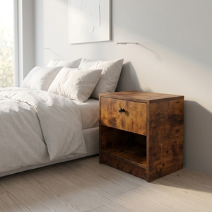 Mesa de Noche de Madera con Compartimento Secreto Oculto, Mesa de Noche Multifuncional para Dormitorio, Venta Directa de Fábrica - Product Image 1