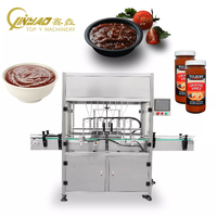 Remplisseuse automatique de bouteilles en plastique boisson liquide lait jus de fruits sauce soda pâte d'olive cornichons pot machine de remplissage capsulage