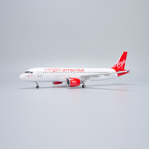 Modelo de Avión A320 de Virgin America Airlines, Tamaño 45 cm, para Regalo, Modelos de Aviones, Aerolíneas, Modelo de Aviones Boeing - Product Image 3