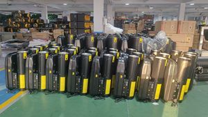 Calentador de Combustible Diésel Portátil Pequeño de 20KW, Calentador de Aire a Queroseno para Gallineros, Ventilador para Invernaderos, Calentador de Diésel - Product Image 5