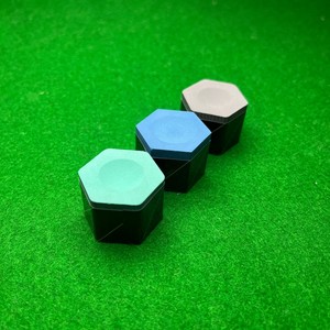 <span class=keywords><strong>Craie</strong></span> de billard hexagonale Kamui Roku 6 professionnelle bleue, verte, grise pour pointe de queue de snooker avec code de série anti-contrefaçon - Product Image 2