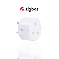 Mini variateur Zigbee UK Plug and Play 200W 1 canal, contrôle sans fil pour maison intelligente, compatible avec Google Assistant, Home Assistant, 2MQTT